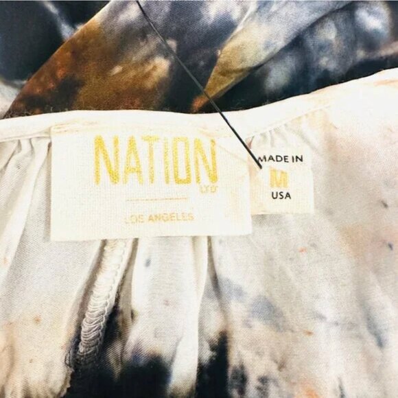 NATION LTD TIE DYE MAXI DRESS MEDIUM - Picture 3 of 4
